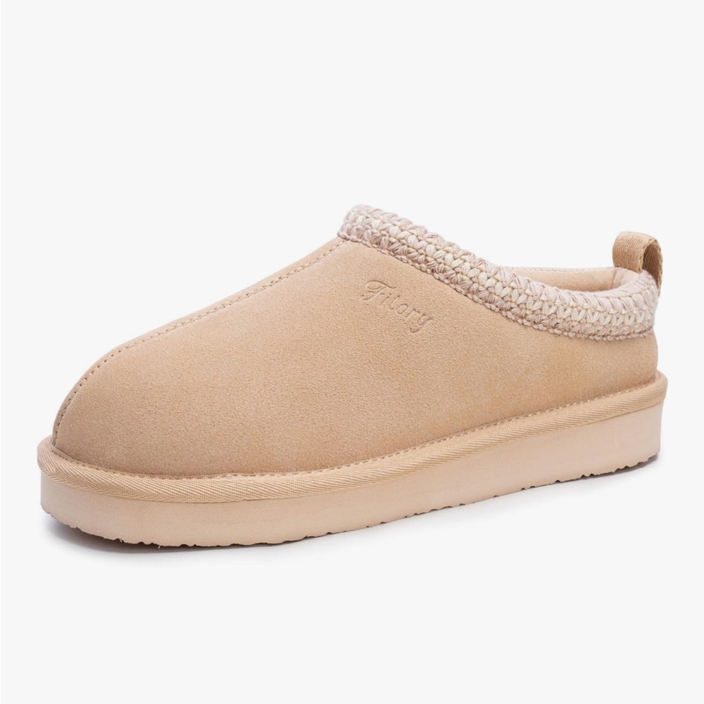 New Women tan suede mini boots